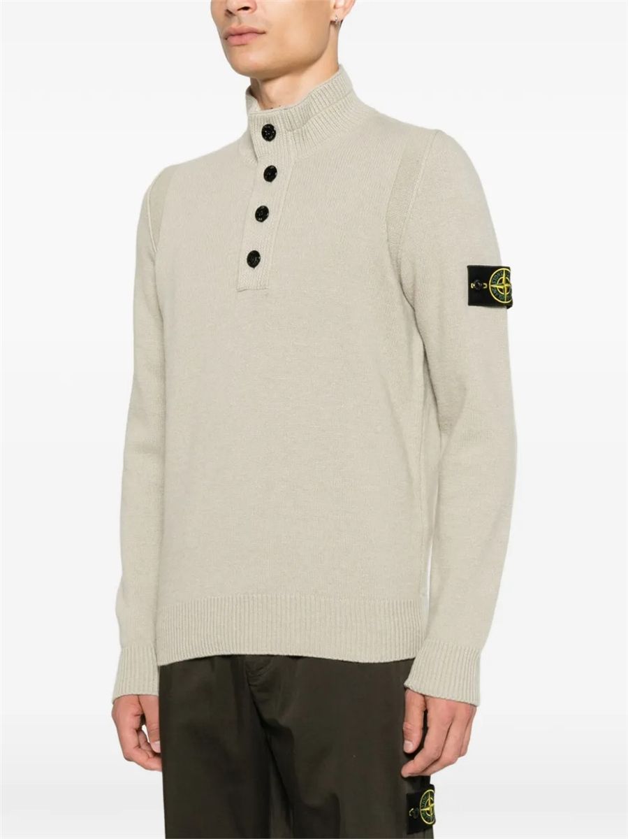 Button-fastening polo shirt-STONE ISLAND-Verso