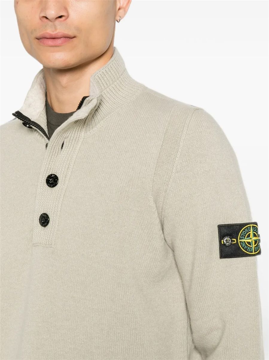 Button-fastening polo shirt-STONE ISLAND-Verso