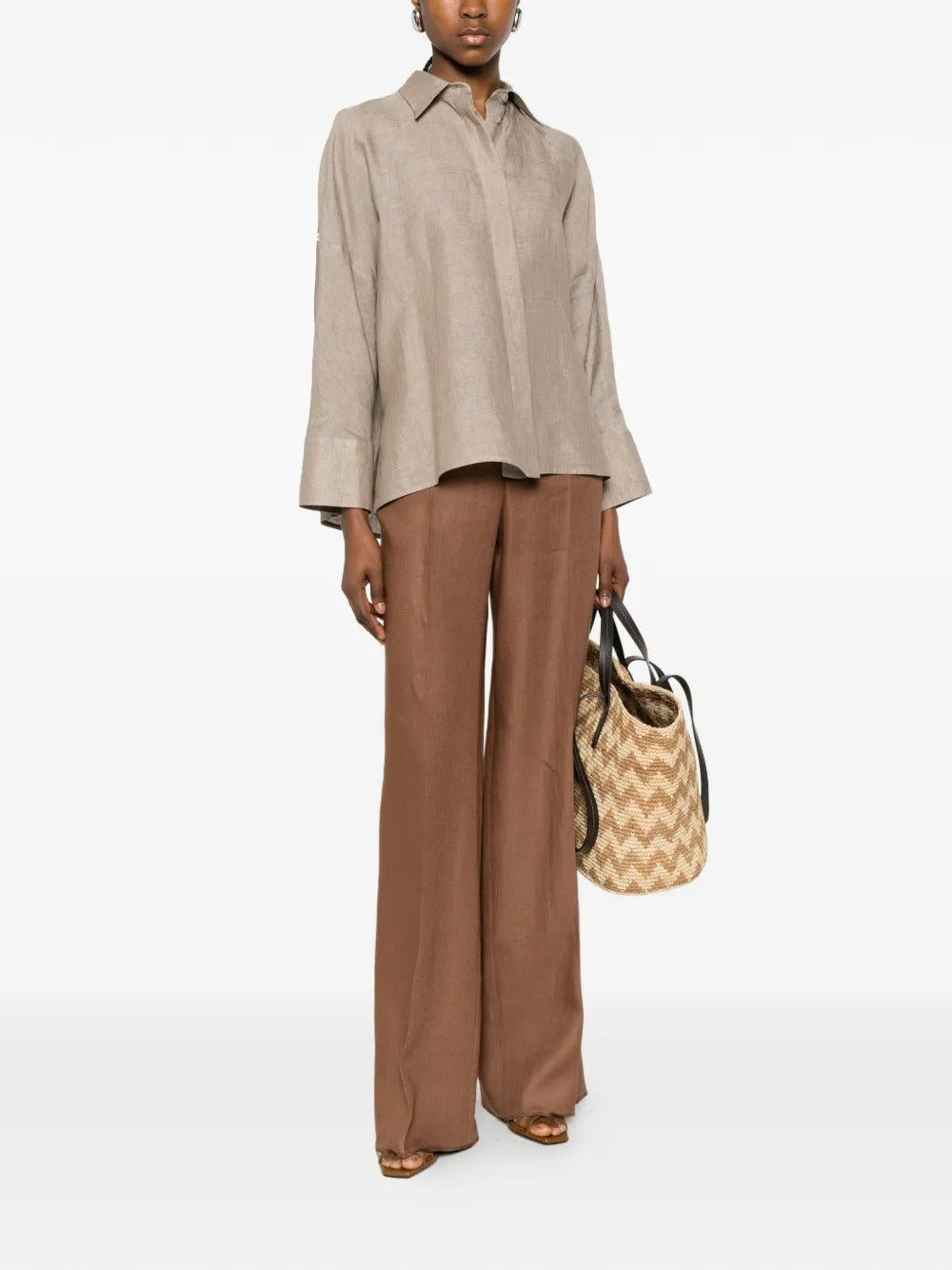 Button-Fastening Shirt-FABIANA FILIPPI-Verso