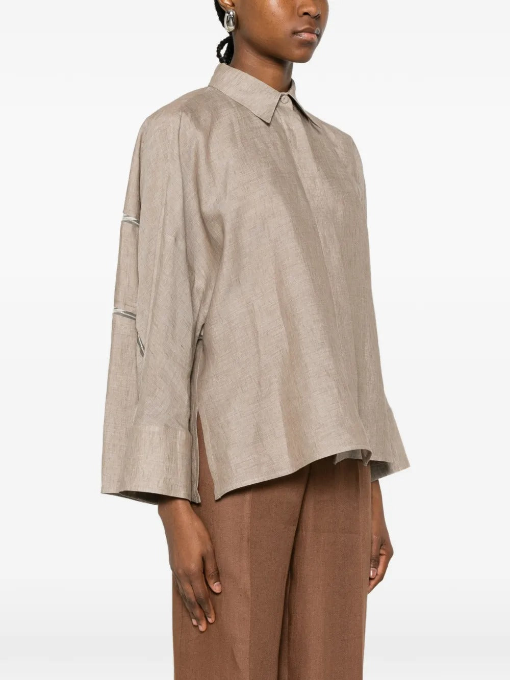 Button-Fastening Shirt-FABIANA FILIPPI-Verso