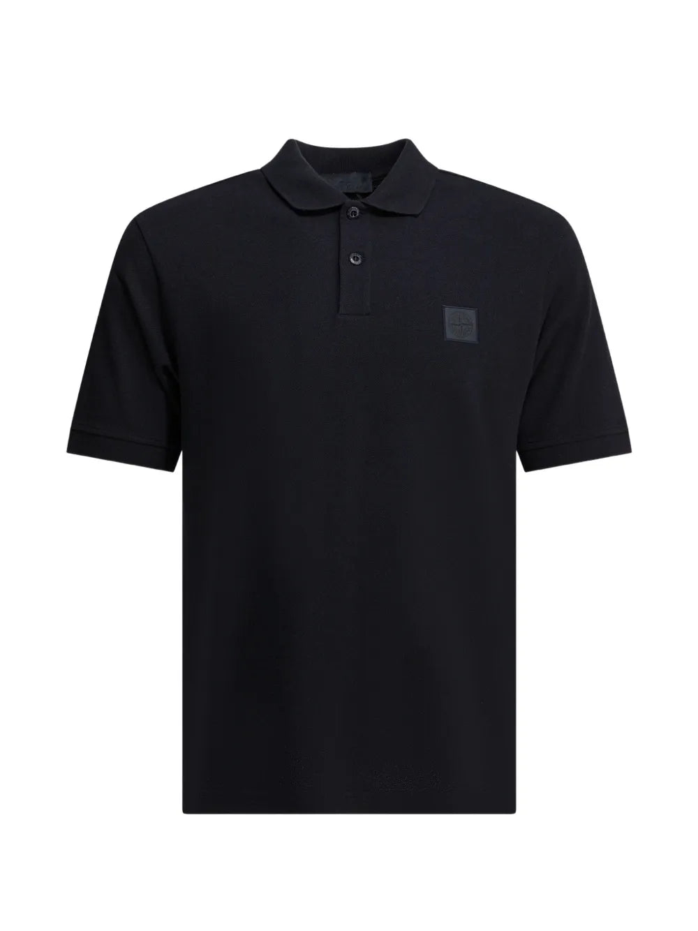 Button logo-patch polo shirt-STONE ISLAND-Verso