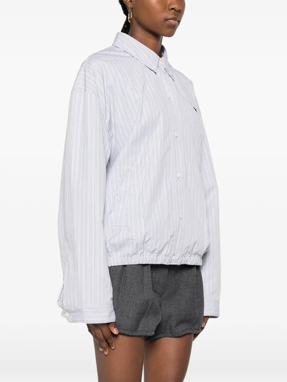 Button-up Bomber Jacket-MIU MIU-Verso