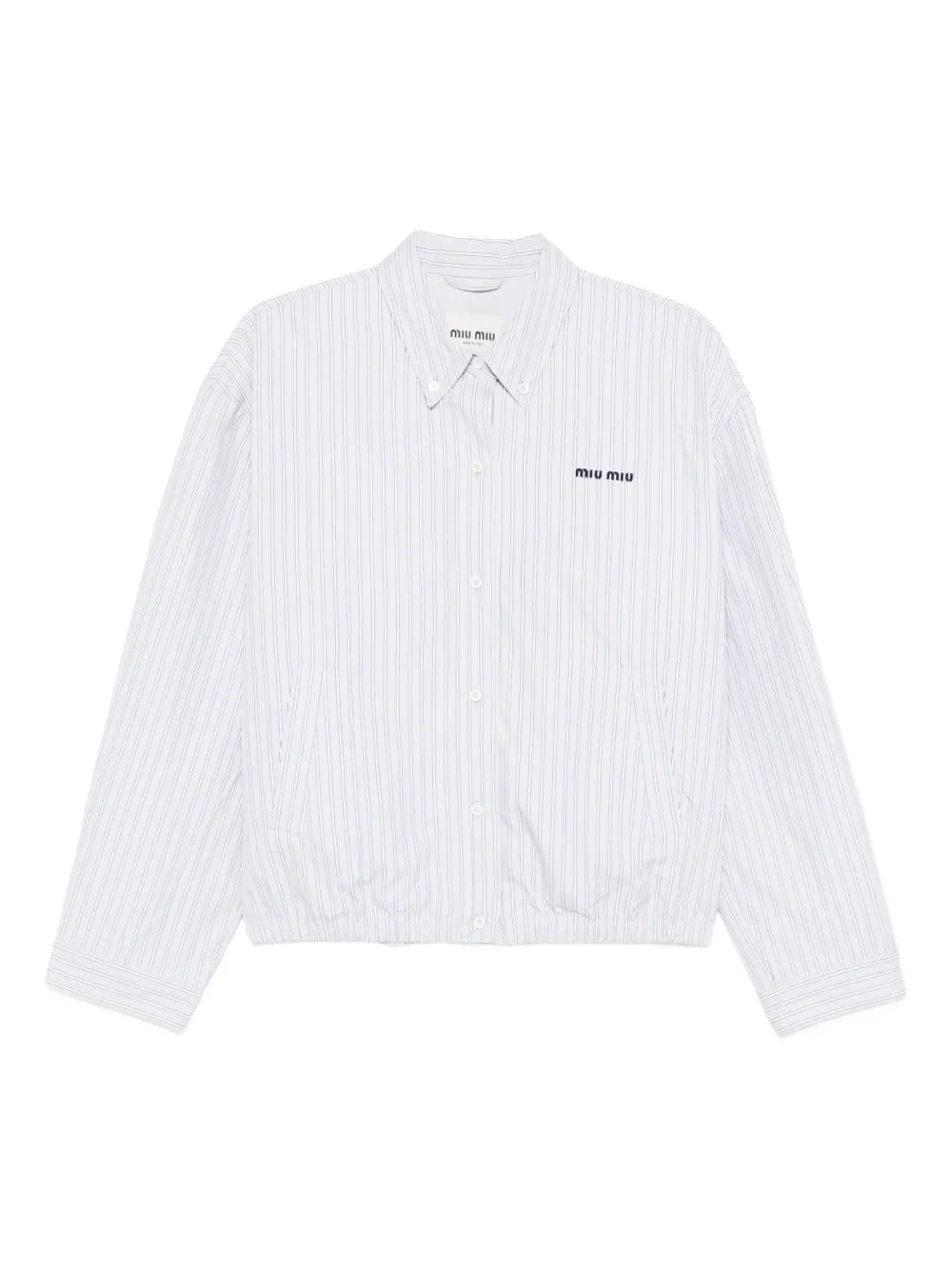 Button-up Bomber Jacket-MIU MIU-Verso