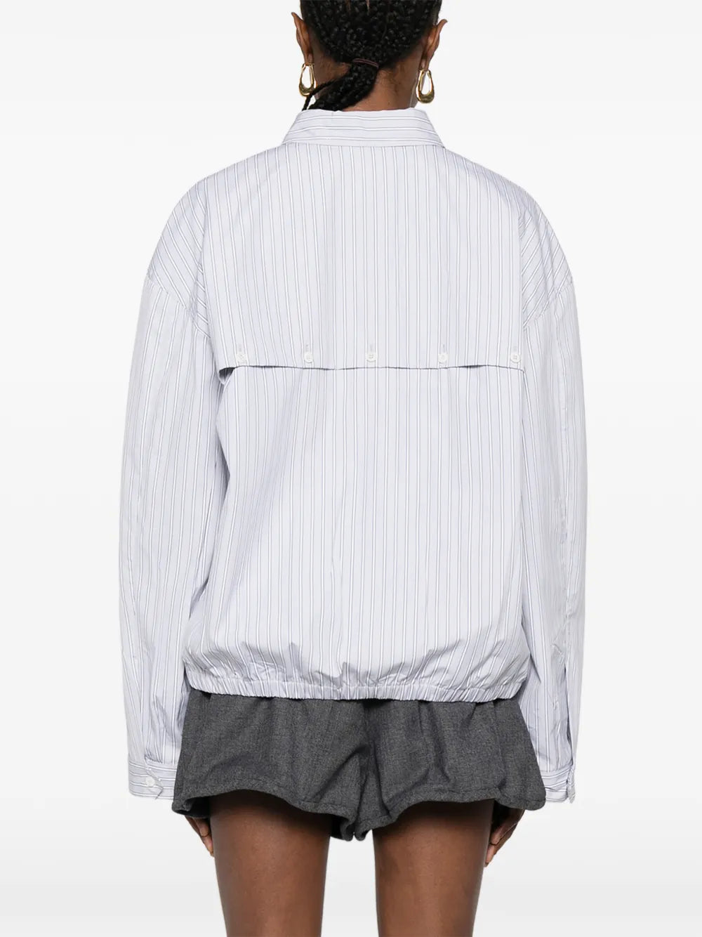 Button-up Bomber Jacket-MIU MIU-Verso