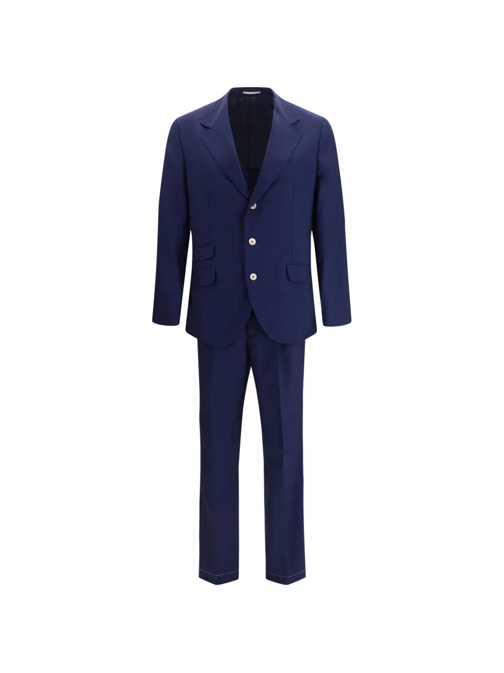 Button wool suit-BRUNELLO CUCINELLI-308565-48-Verso