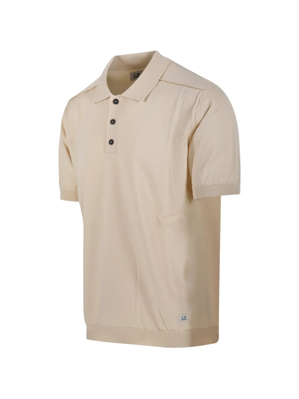 Buttoned short-sleeve knitwear-C.P. COMPANY-Verso