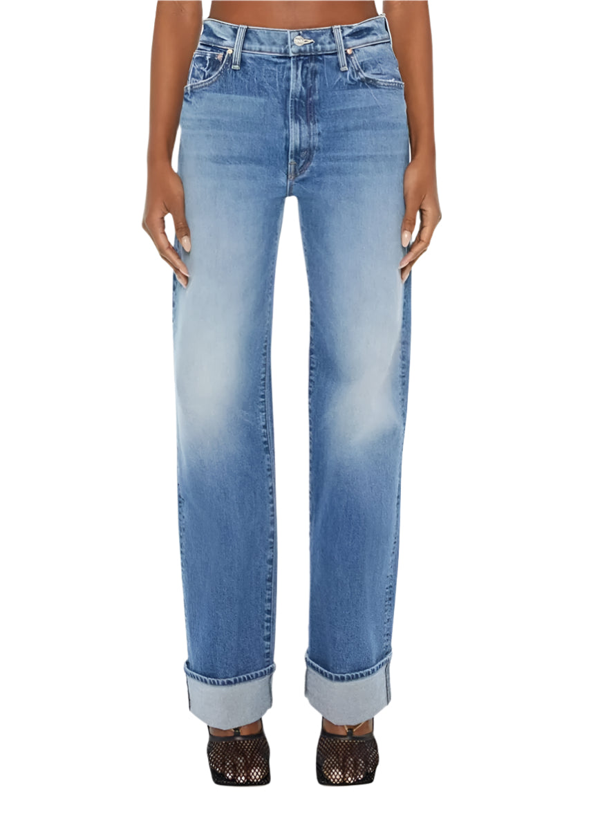 MEDIUM BLUE LOW WAIST JEANS - MOTHER - Verso