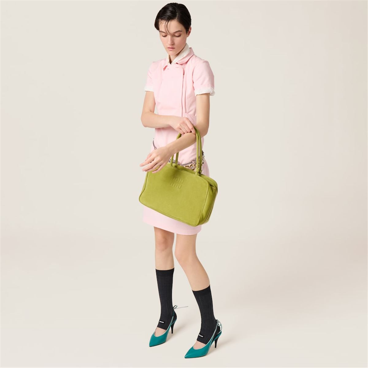 SUEDE BEAU BAG -  MIU MIU -  Verso