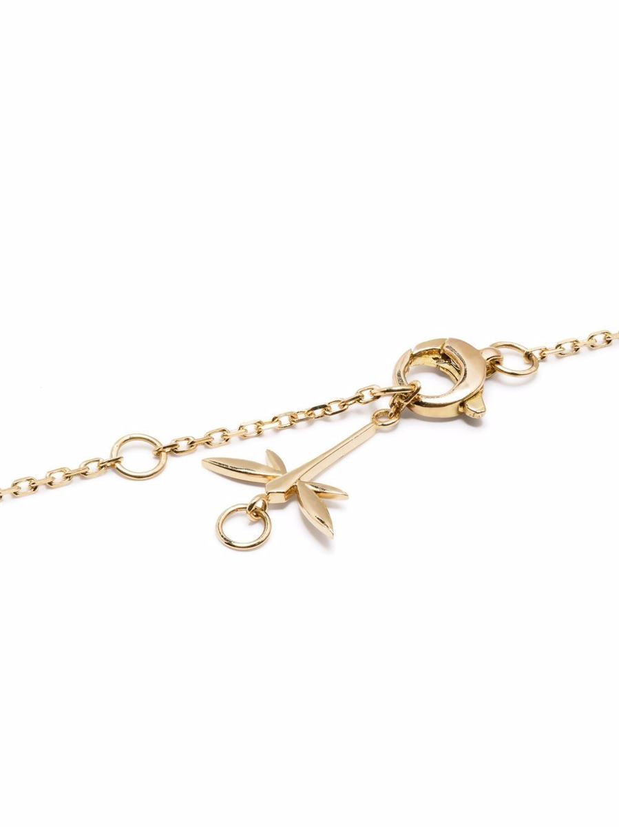 18KT YELLOW GOLD DRAGONFLY DIAMOND PENDANT NECKLACE - ANAPSARA - Verso