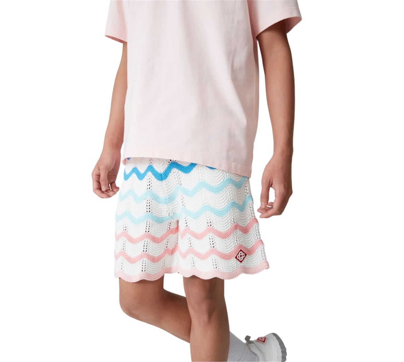 GRADIENT WAVE CROCHET SHORTS -  CASABLANCA -  Verso