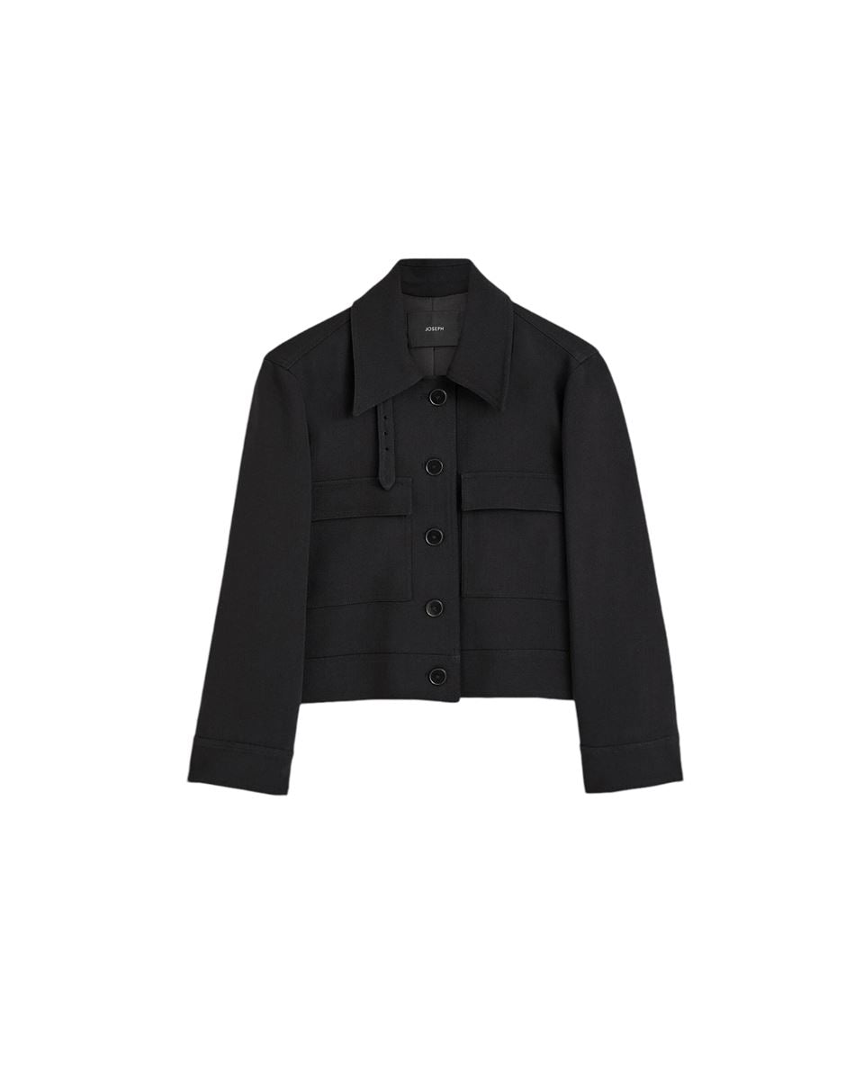 JOSEPH MISTRAL CROPPED JACKET BLACK -  JOSEPH -  Verso