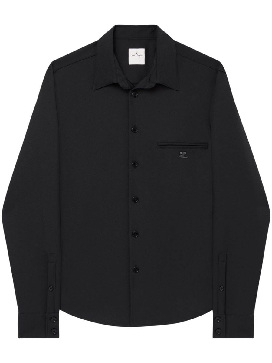 ONE POCKET TWILL SHIRT COURREGES