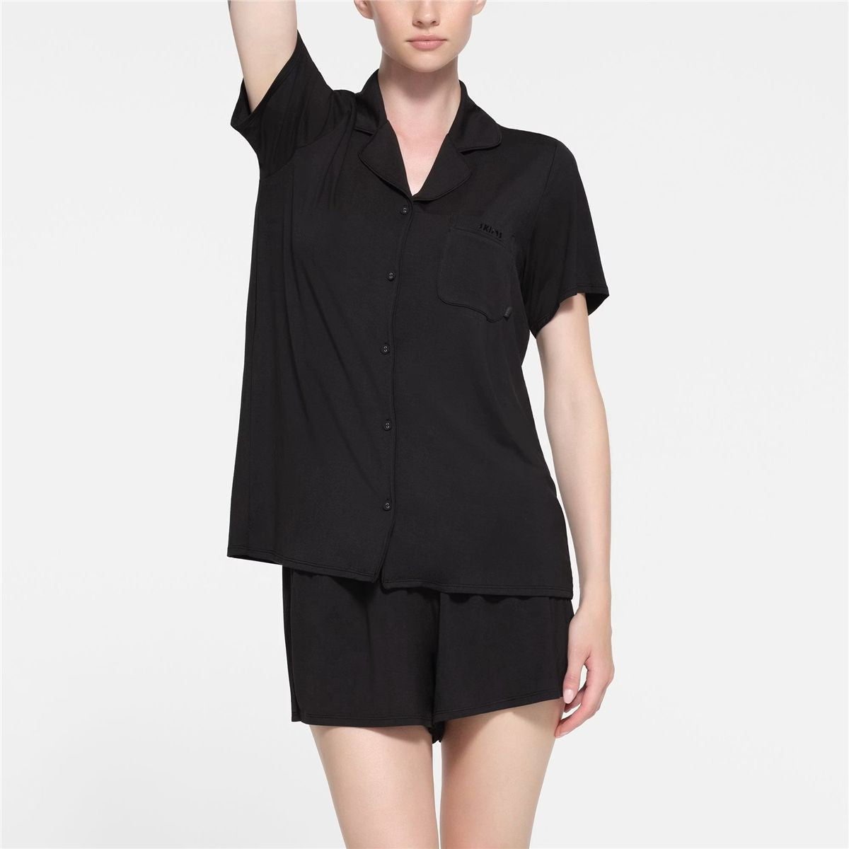 Sleep short sleeve button up set-SKIMS-Verso