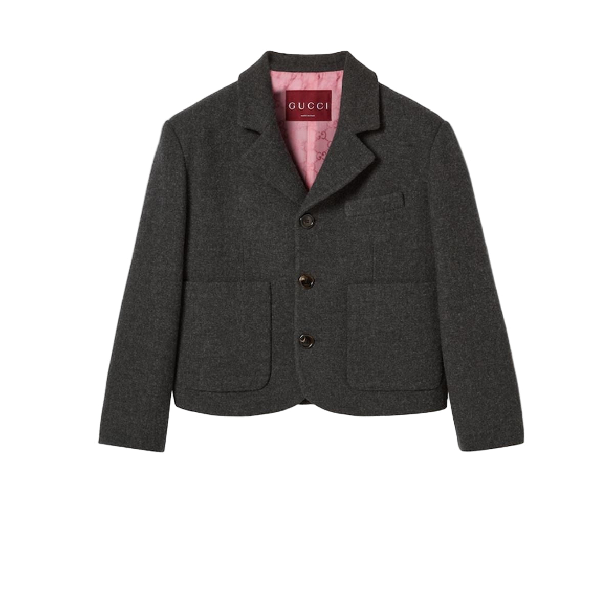 Heavy wool flannel jacket-GUCCI-Verso