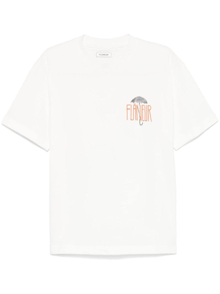 LOGO-PRINT T-SHIRT FLANEUR