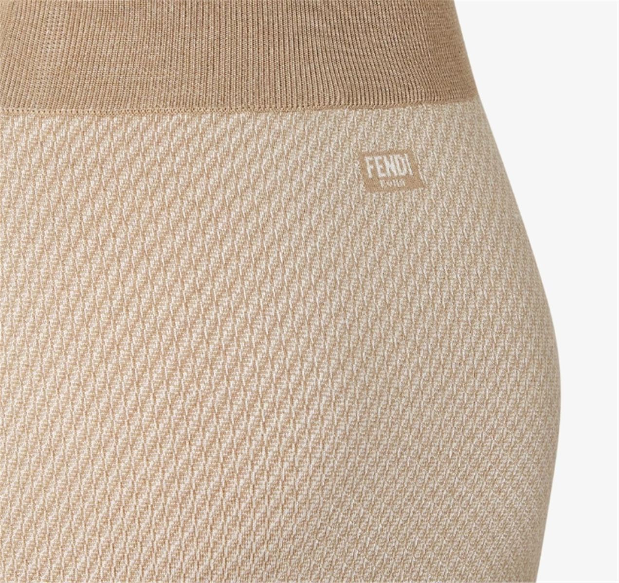 FF WOOL AND SILK SKIRT - FENDI - Verso