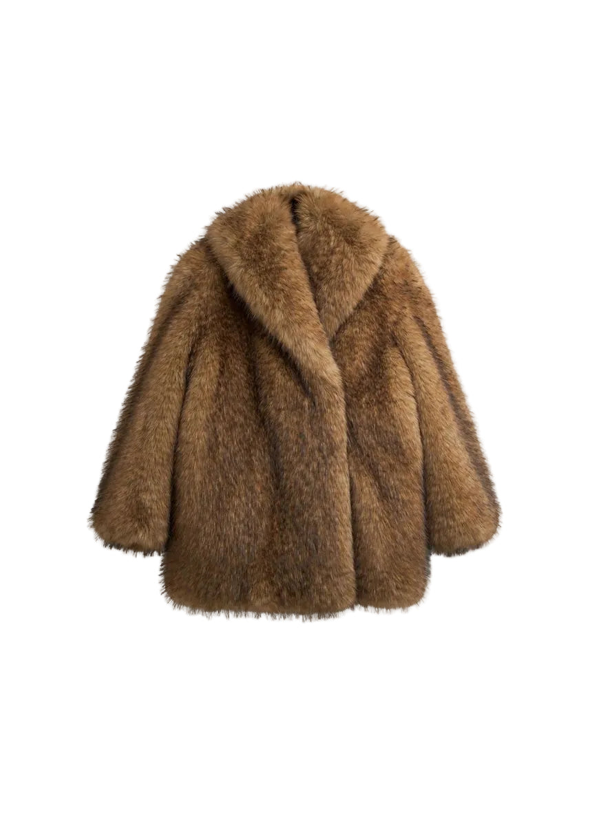 Belle faux fur short coat