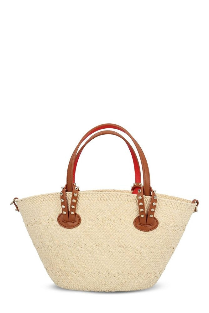 Cabata Straw Tote Bag-LOUBOUTIN-Verso