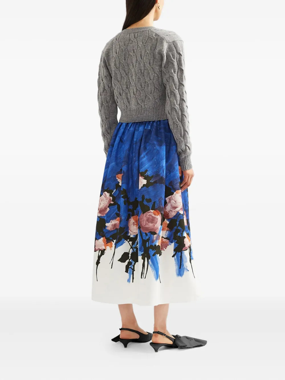 Cable-knit cardigan-ERDEM-Verso