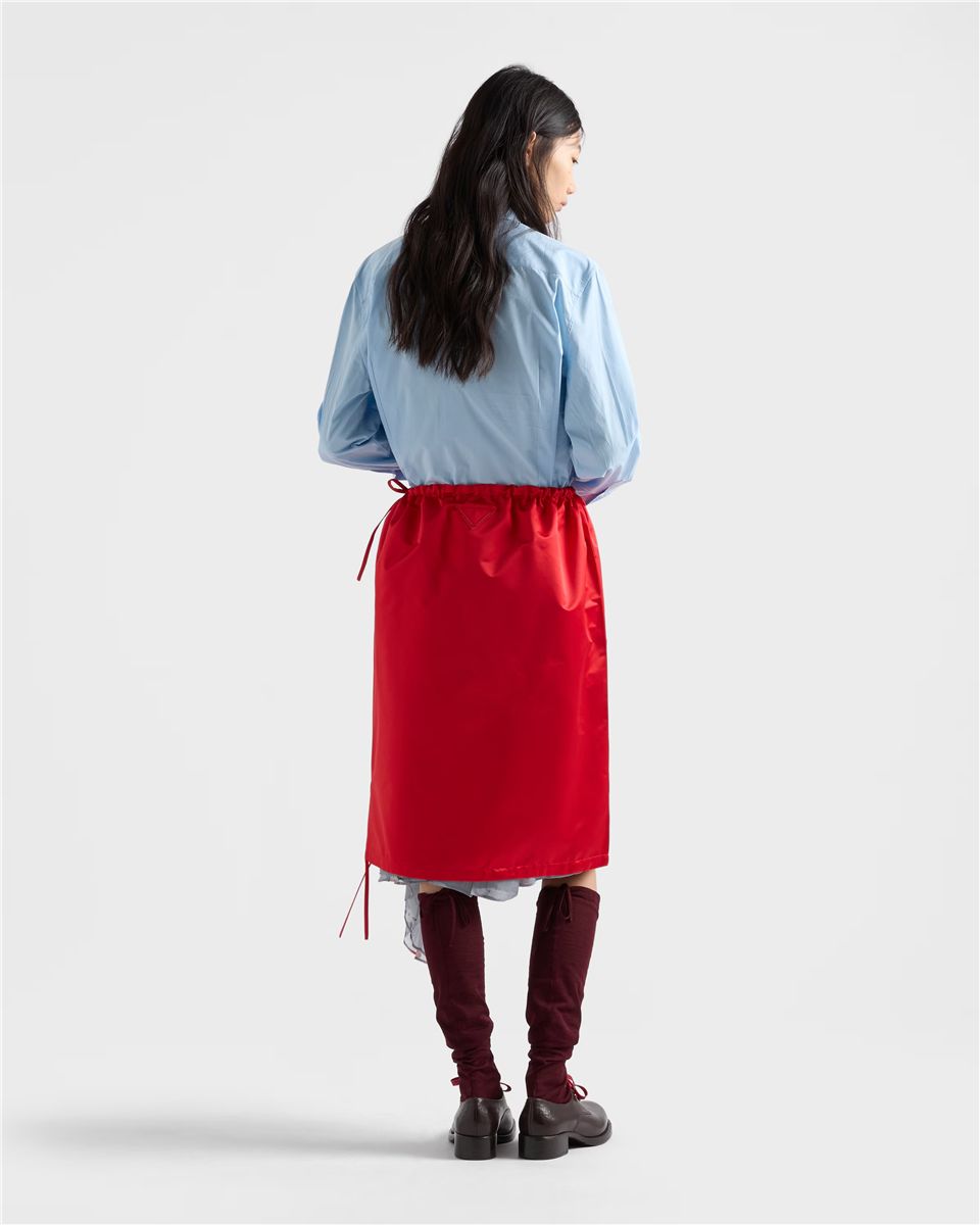 Satin skirt-PRADA-Verso