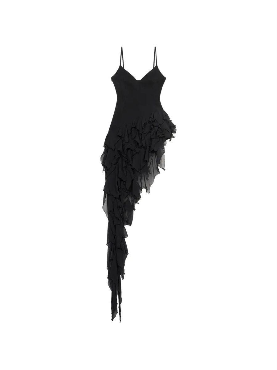 Cady Ruffled Mini Dress-BLUMARINE-308196-40-Verso