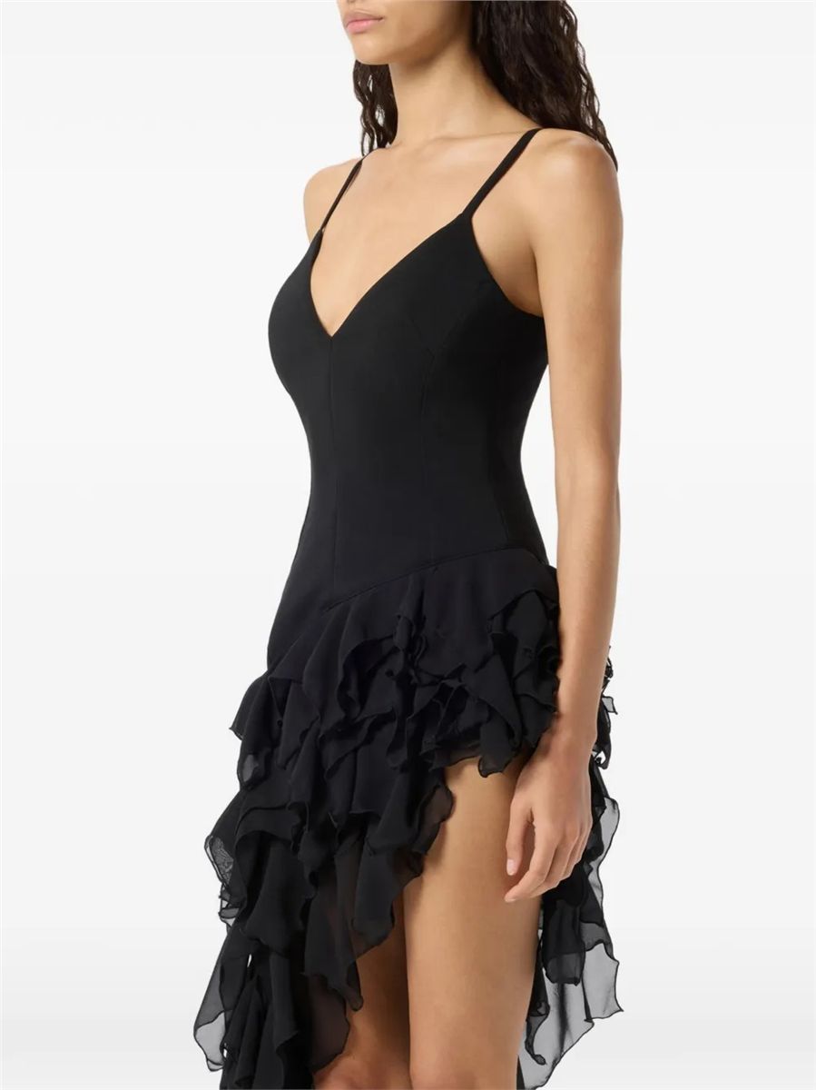 Cady Ruffled Mini Dress-BLUMARINE-Verso