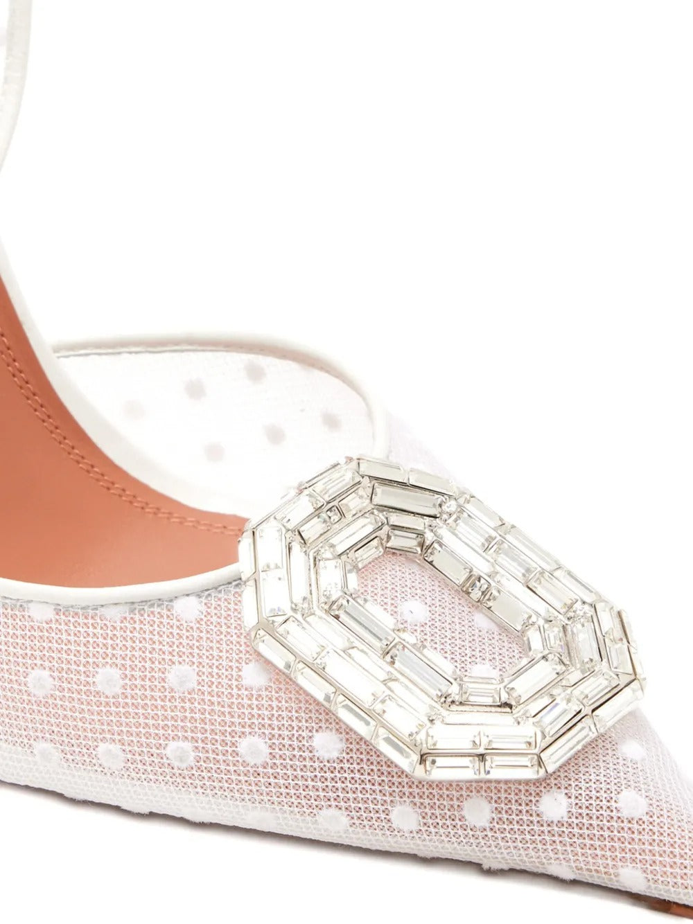 Camelia Sling Polka-dot Crystal-embellished Pumps-AMINA MUADDI-Verso