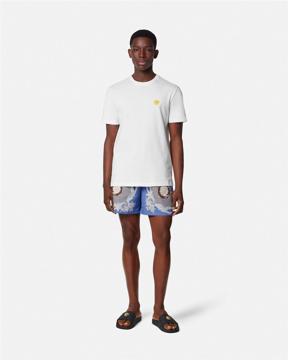 CAMEO SWIM BOARDSHORTS - VERSACE - Verso