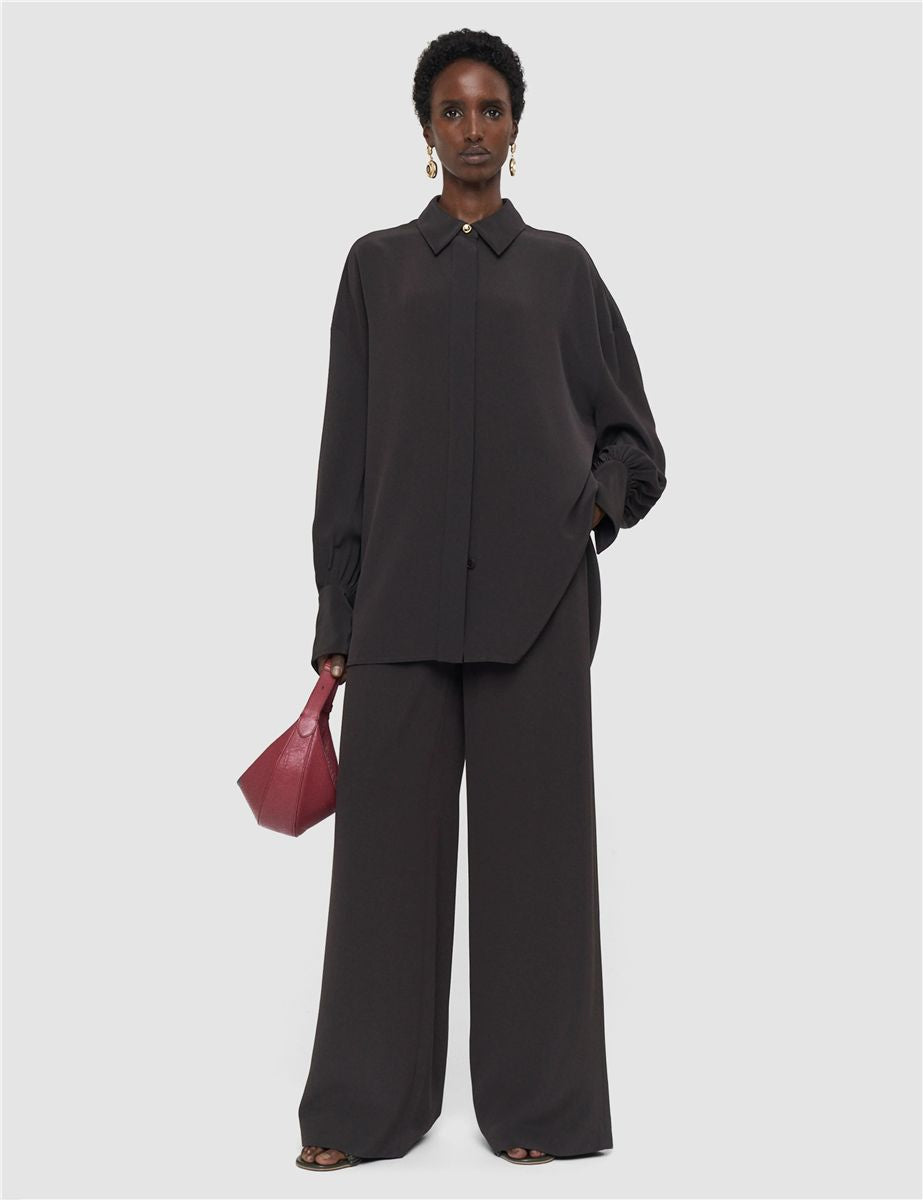 Camilia satin twill blouse-JOSEPH-Verso