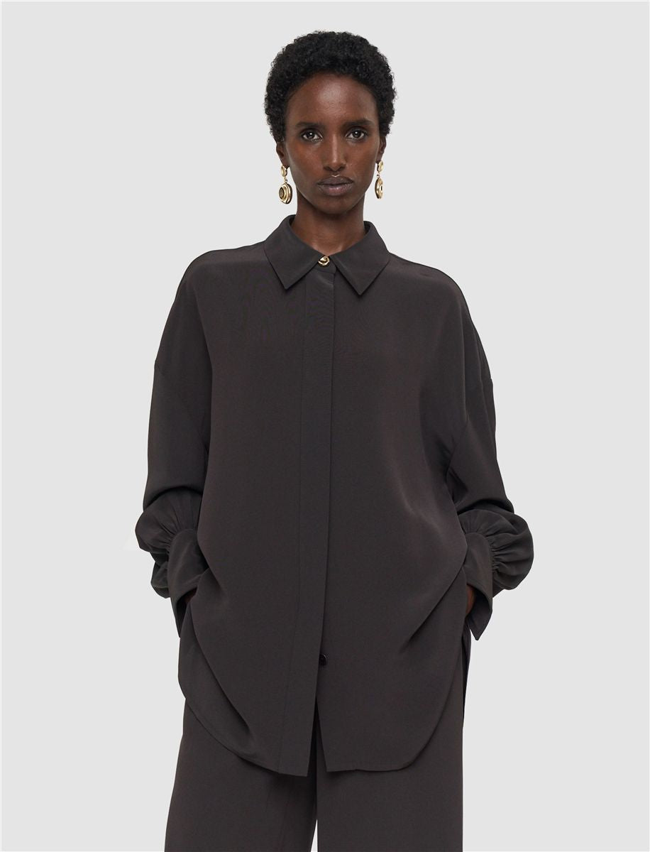 Camilia satin twill blouse-JOSEPH-Verso