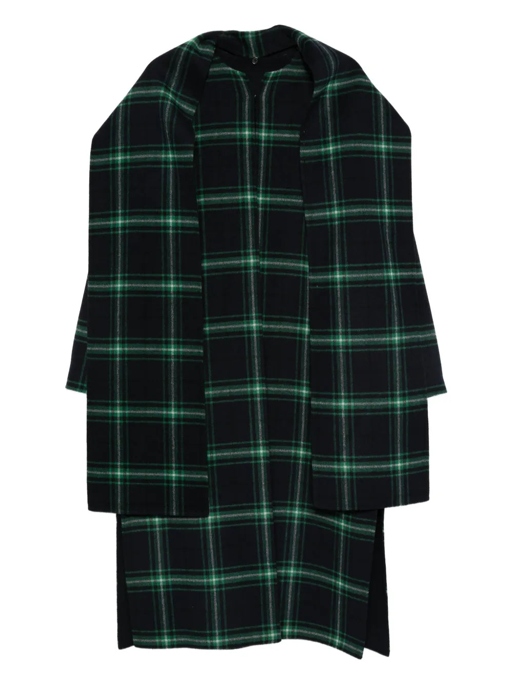 Camilla checked wool coat-ALICIA AUDREY-Verso