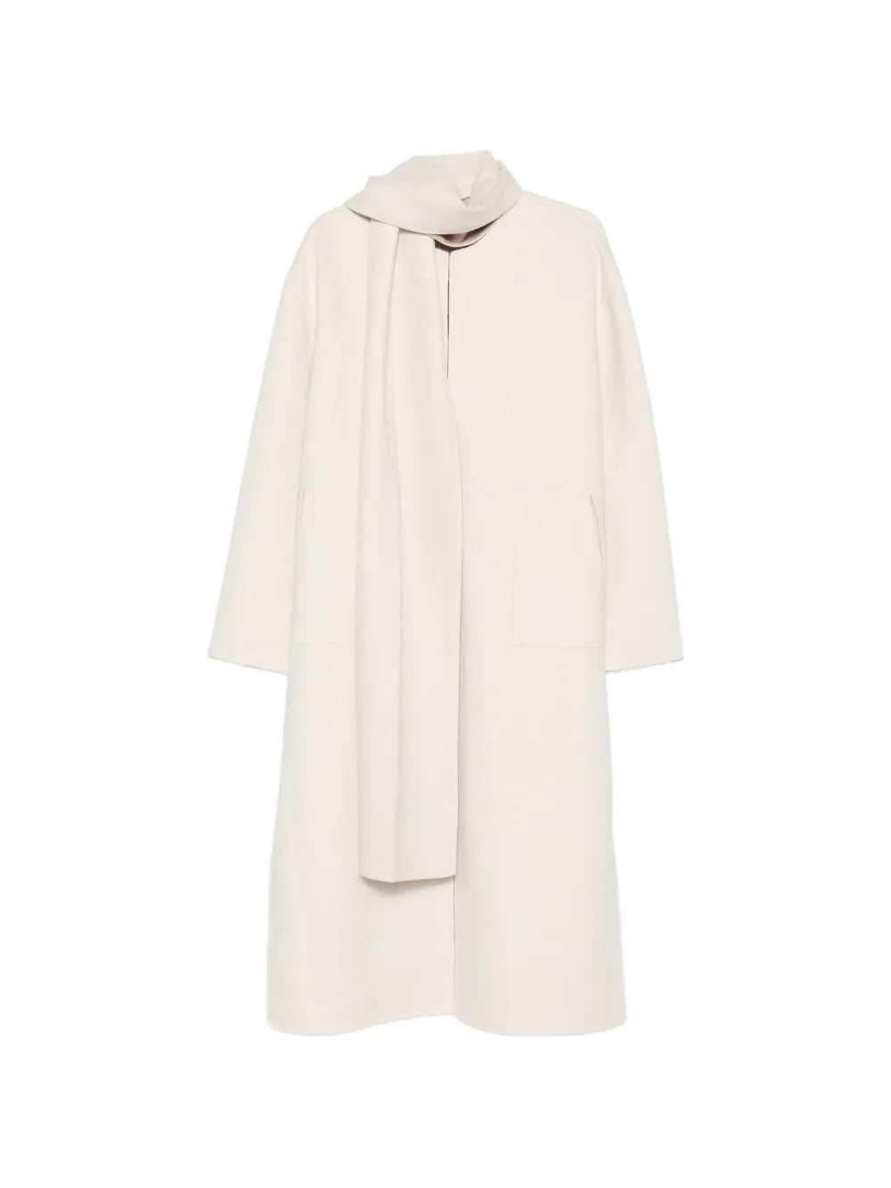 Camilla scarf-detail coat-ALICIA AUDREY-Verso