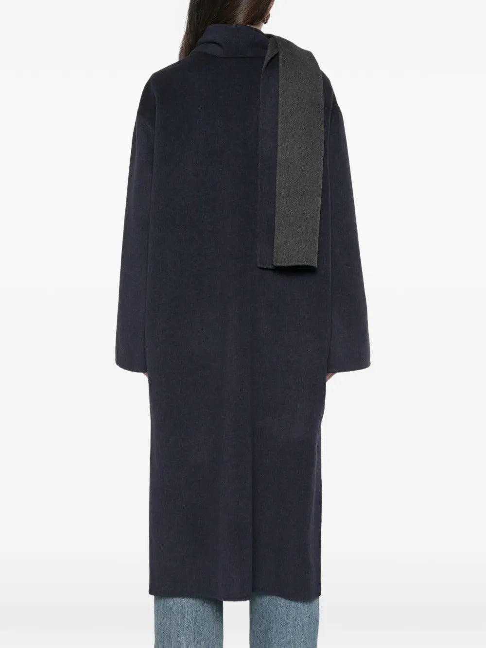 Camilla scarf-detail coat-ALICIA AUDREY-Verso