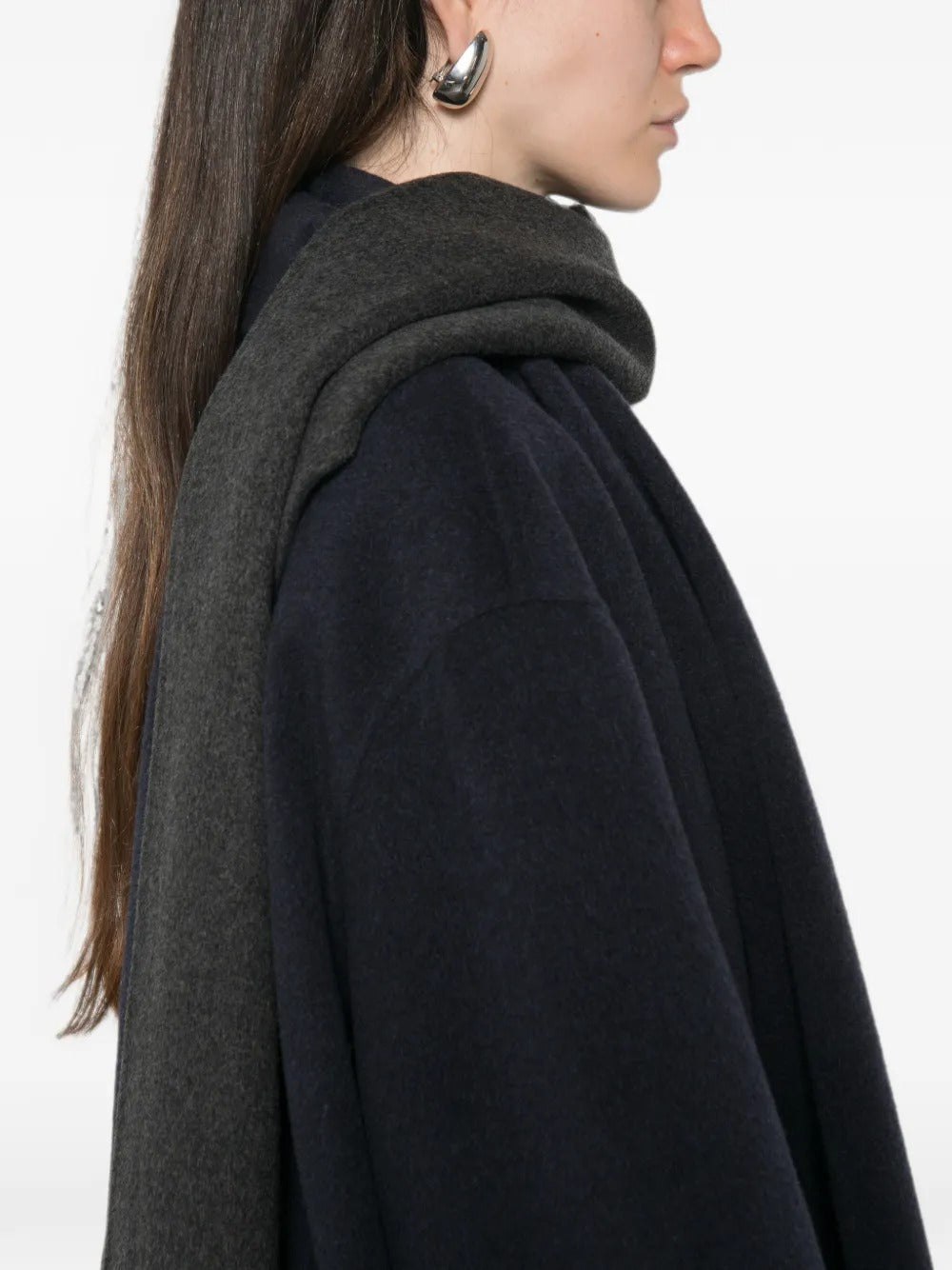 Camilla scarf-detail coat-ALICIA AUDREY-Verso