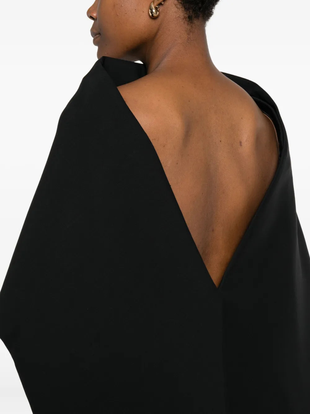 Cape-sleeve dress-FERRAGAMO-Verso