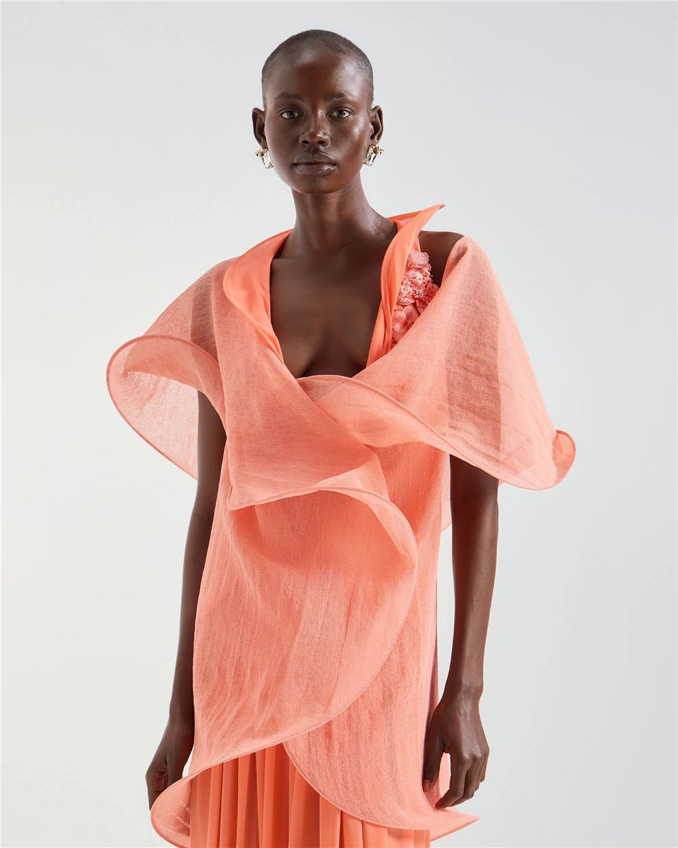 Cape with Ruffles-GENNY-Verso