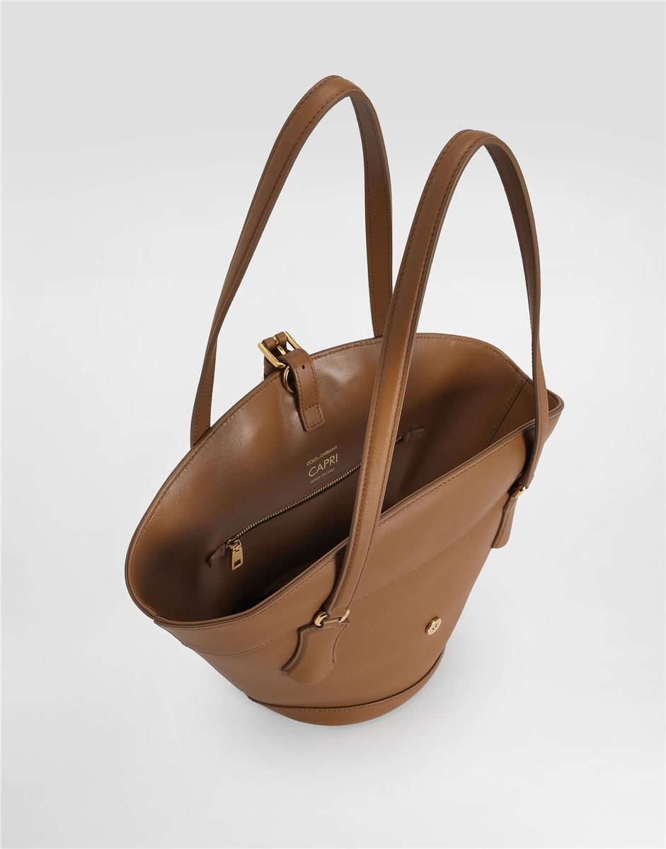 Capri Coffa Bag in Calfskin-DOLCE&GABBANA-Verso