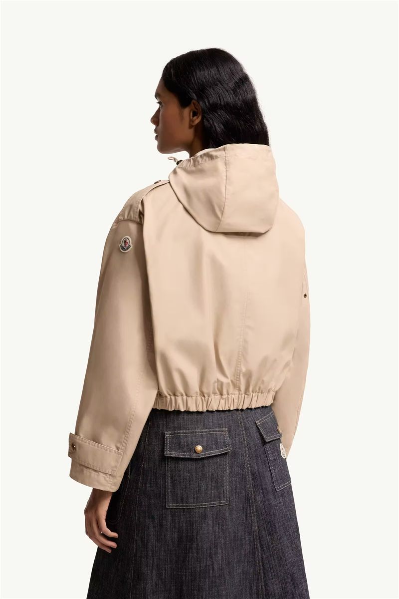 Carex hooded cotton blend poplin jacket-MONCLER-Verso