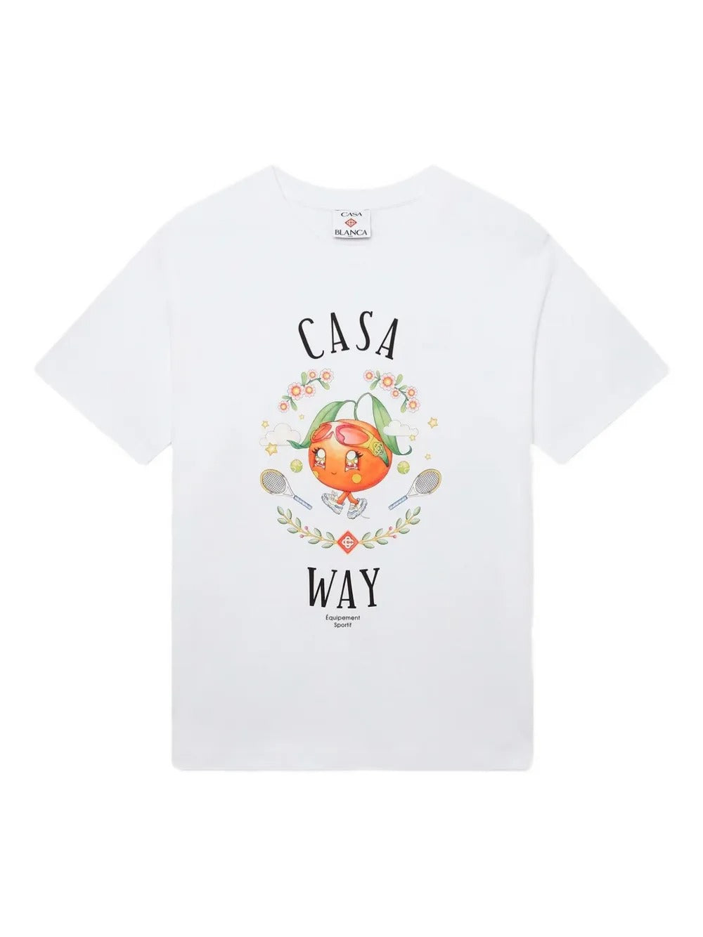 Casa way orange mascot short sleeve t-shirt-CASABLANCA-Verso