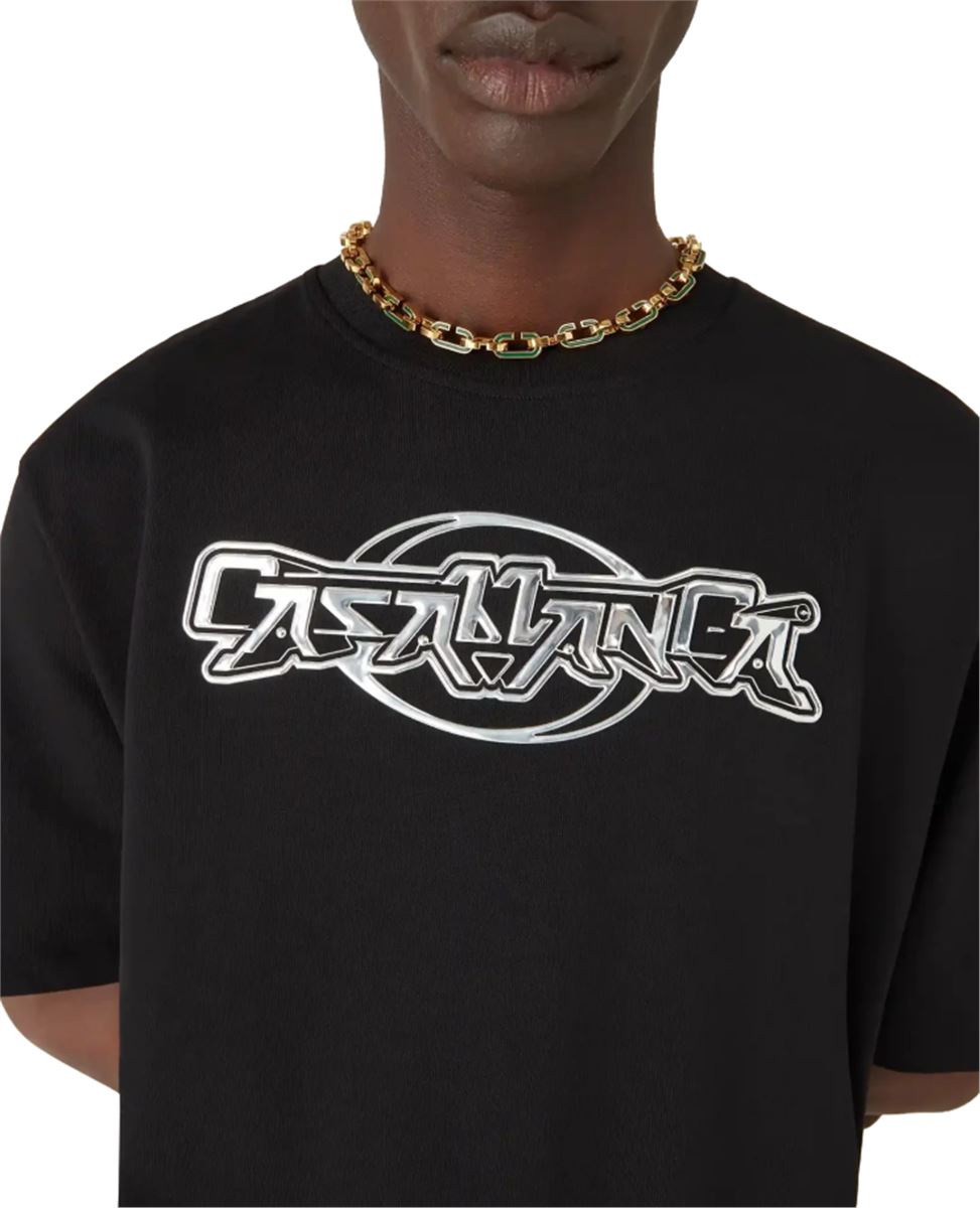 casablanca chrome oversized short sleeve t-shirt-CASABLANCA-Verso
