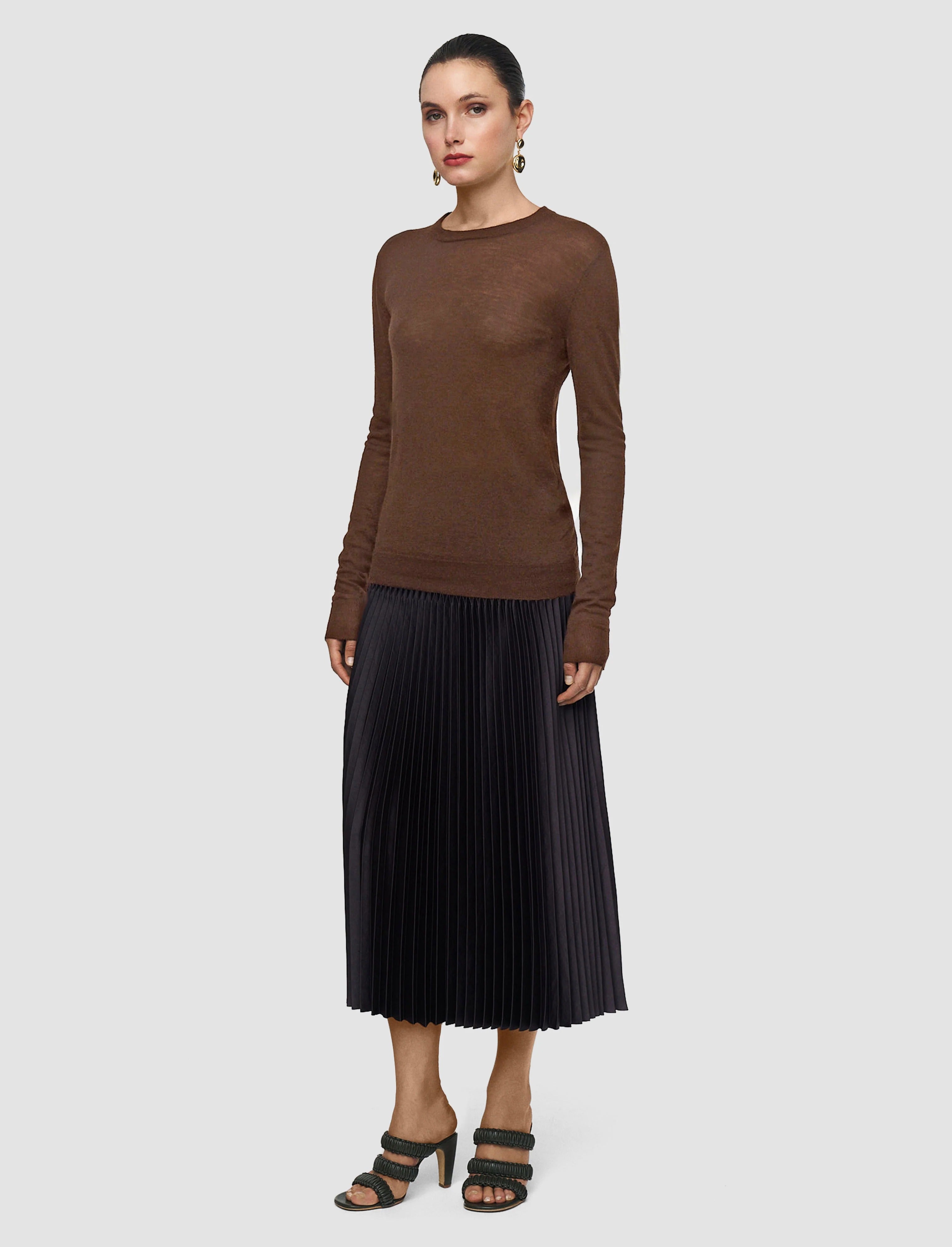Cashair Round Neck Jumper-JOSEPH-Verso