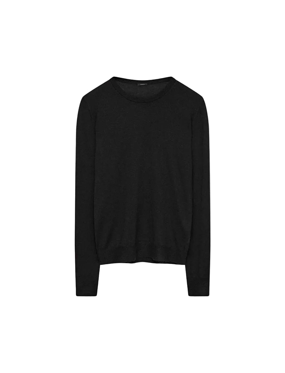 Cashair round neck jumper-JOSEPH-304720-S-Verso