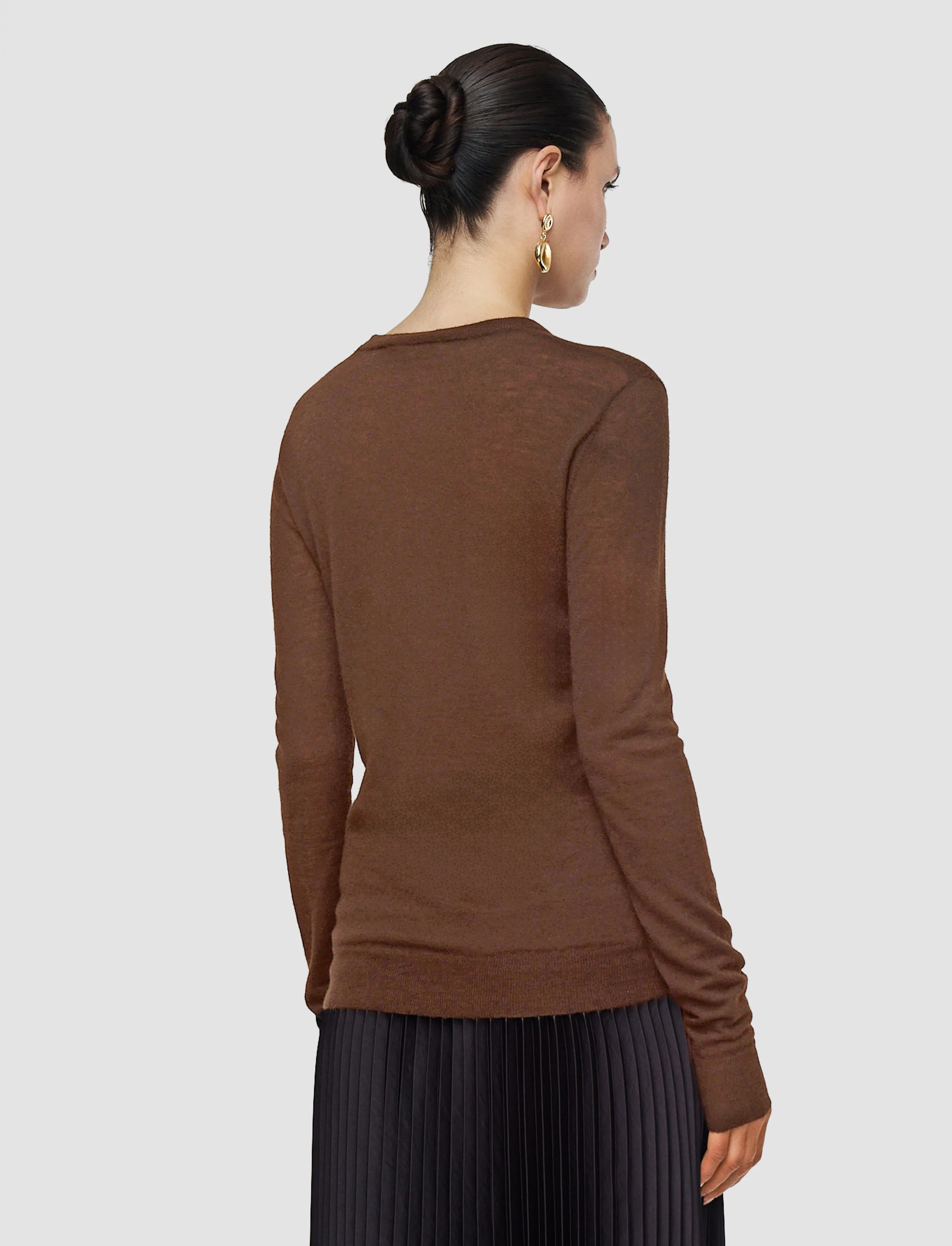Cashair Round Neck Jumper-JOSEPH-Verso