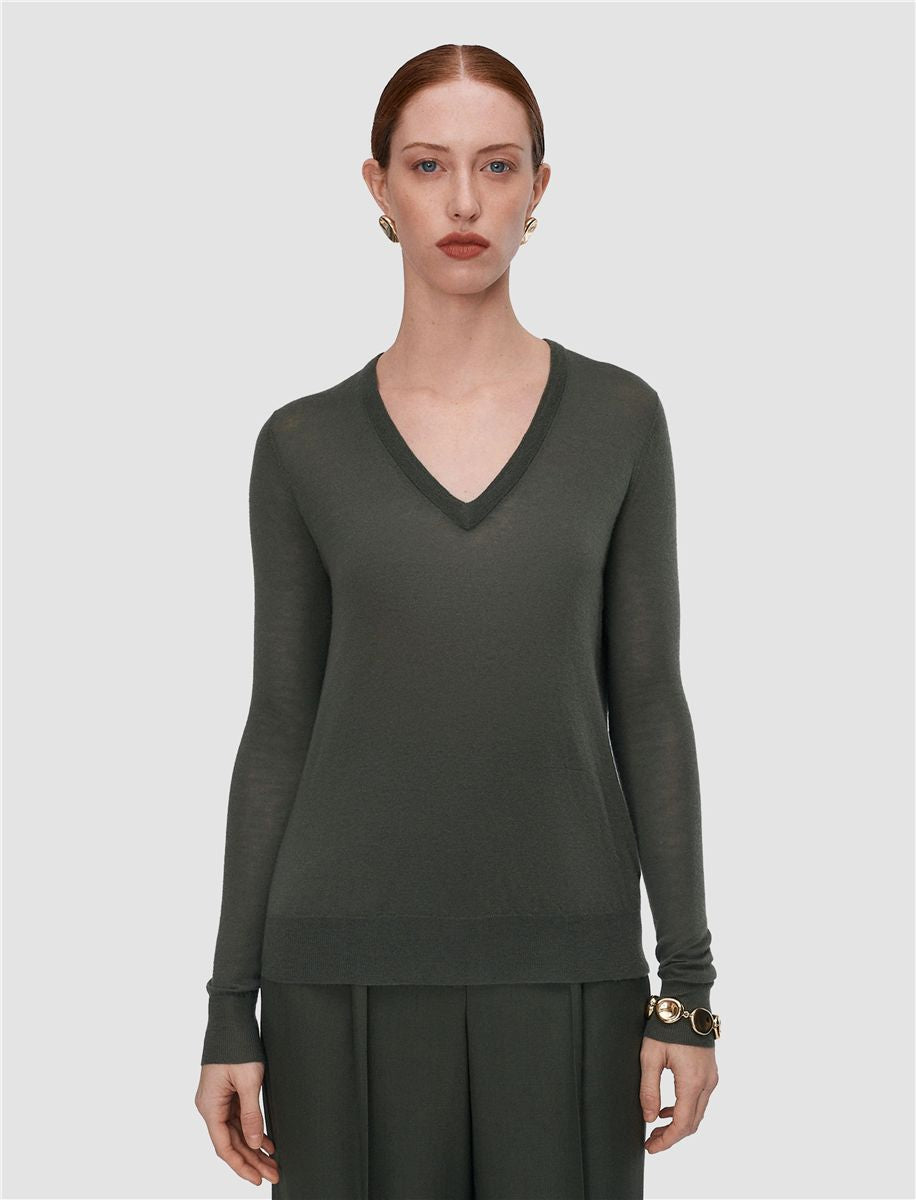 Cashair v neck jumper-JOSEPH-Verso