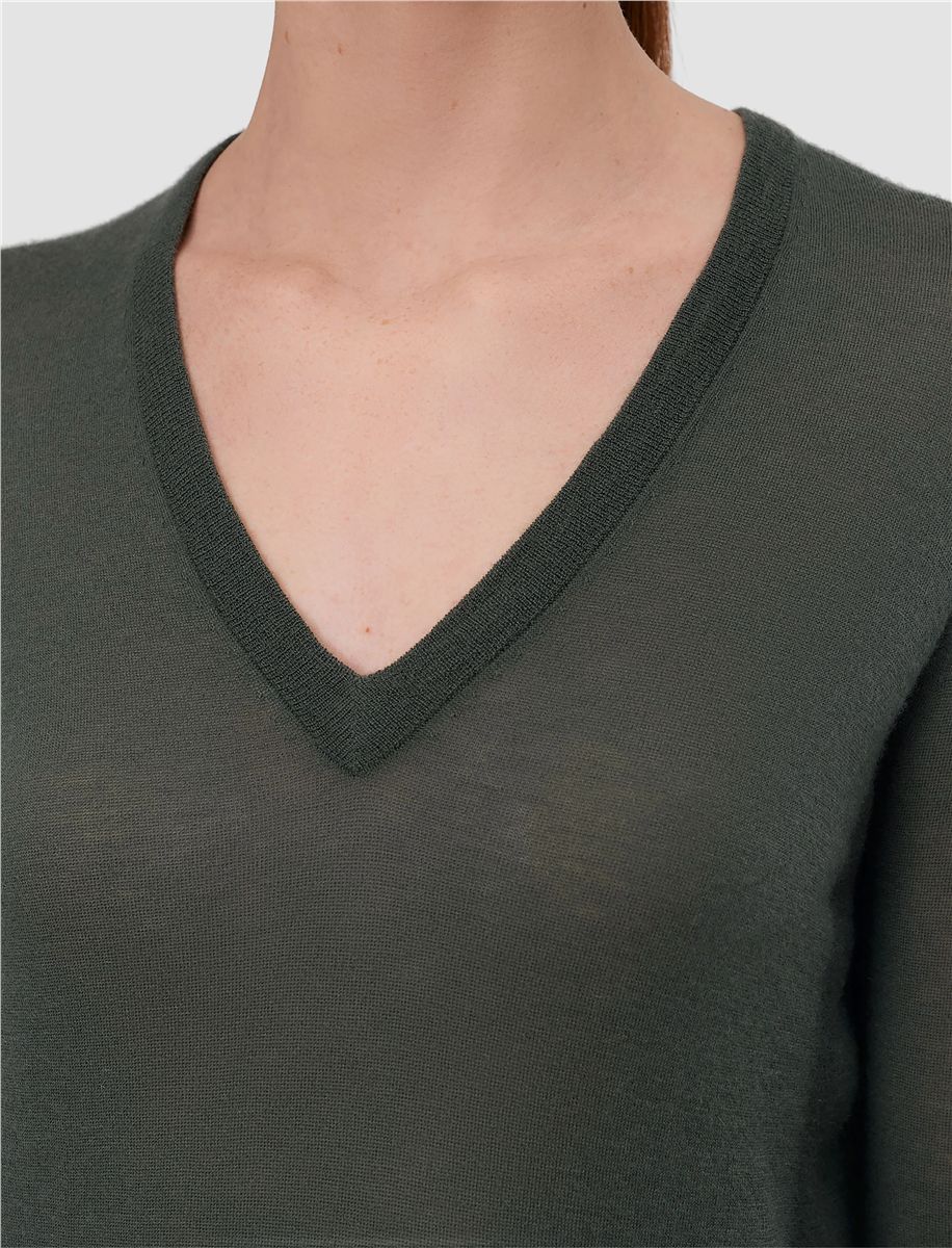 Cashair v neck jumper-JOSEPH-Verso