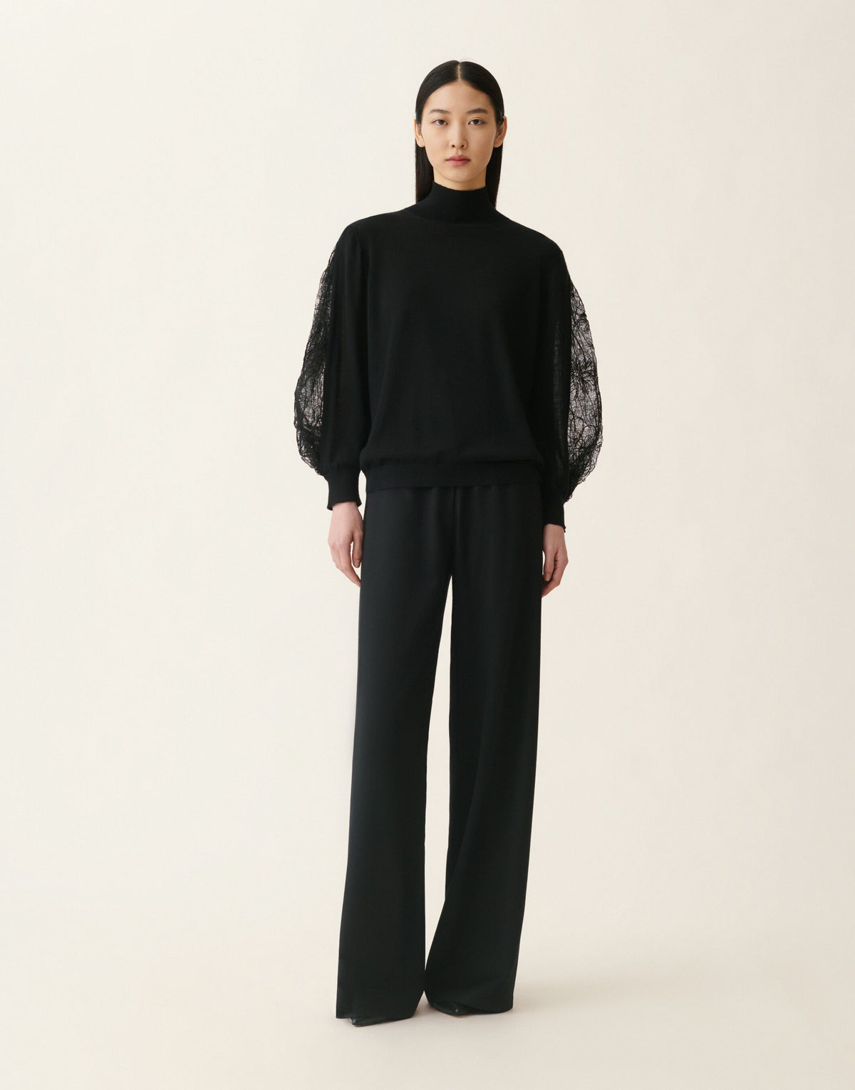 Cashmere and silk turtleneck sweater-FABIANA FILIPPI-Verso