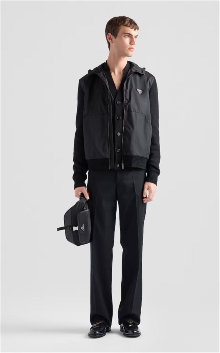 CASHMERE AND WOOL CARDIGAN -  PRADA -  Verso