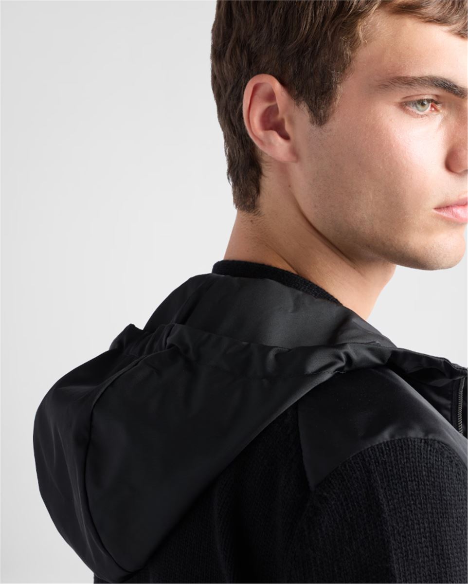 CASHMERE AND WOOL CARDIGAN -  PRADA -  Verso