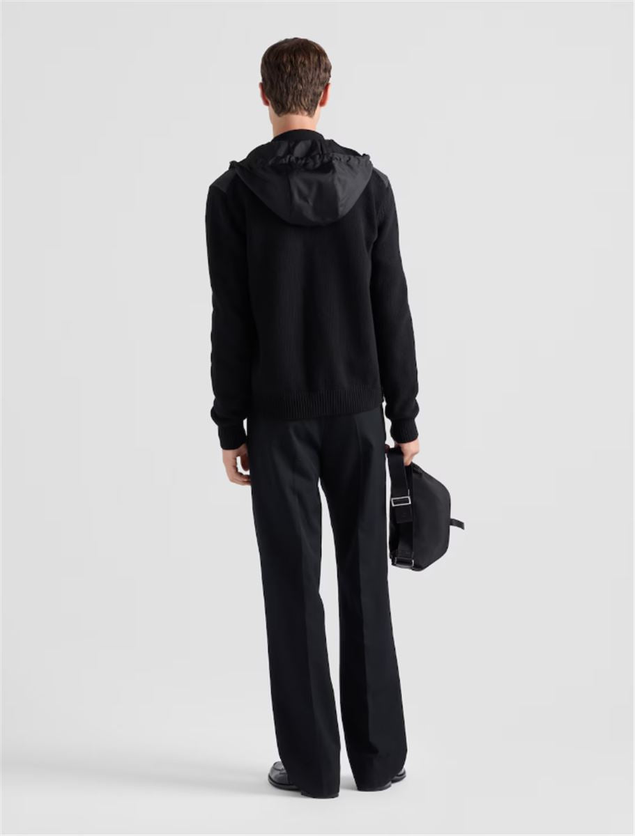 CASHMERE AND WOOL CARDIGAN -  PRADA -  Verso