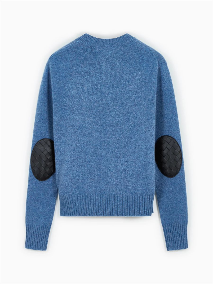 Cashmere Elbow-Patch Sweater-BOTTEGA VENETA-Verso